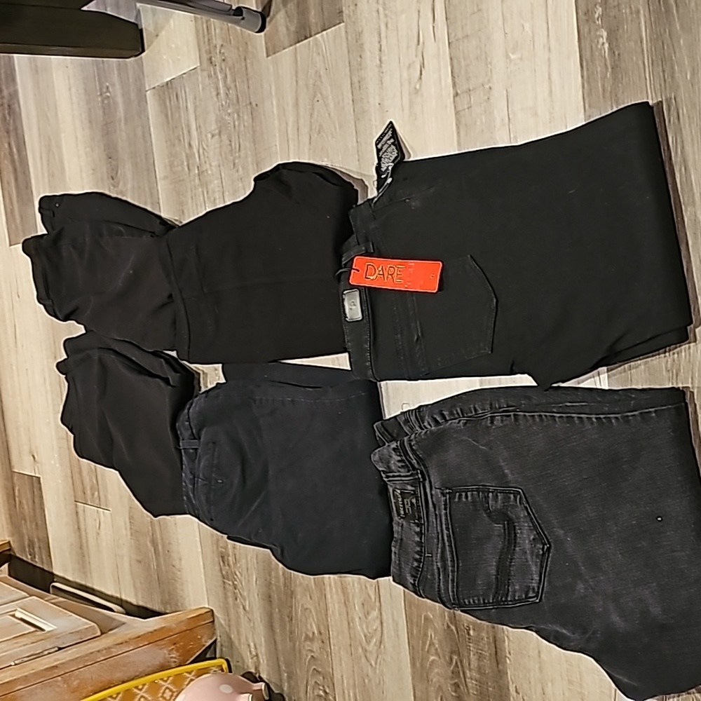 bundle of jeans and dress pants size 10 all black one price 40 dollars firm